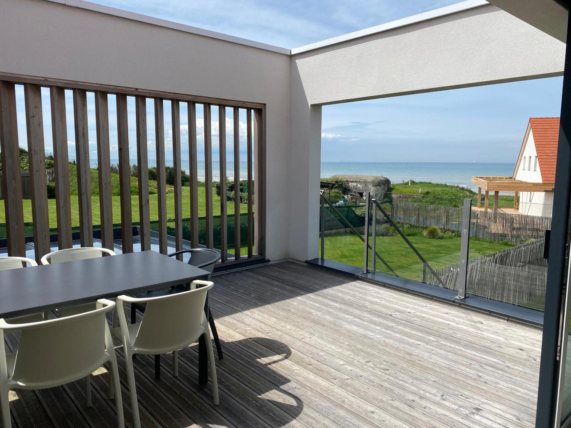 B&B Sangatte-Calais - Terrasse Vue Mer - 2 Min A Pied De La Plage Buitenkant foto